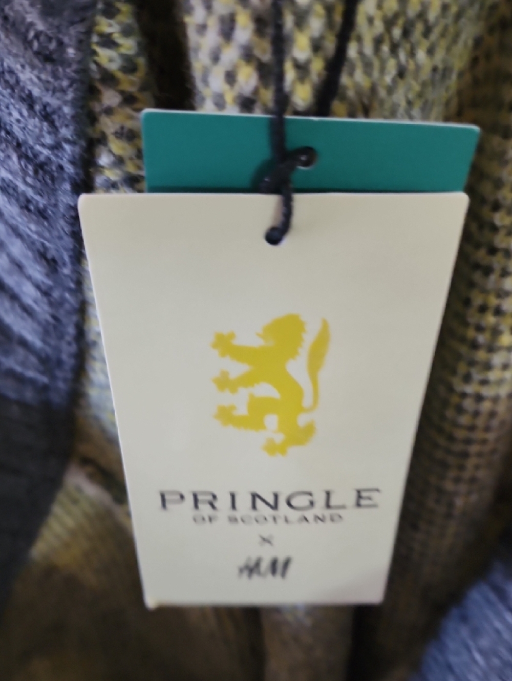 Pringle of Scotland x H&M Argyle Knit Pencil Skirt Preppy Midi Stretch - Picture 7 of 9